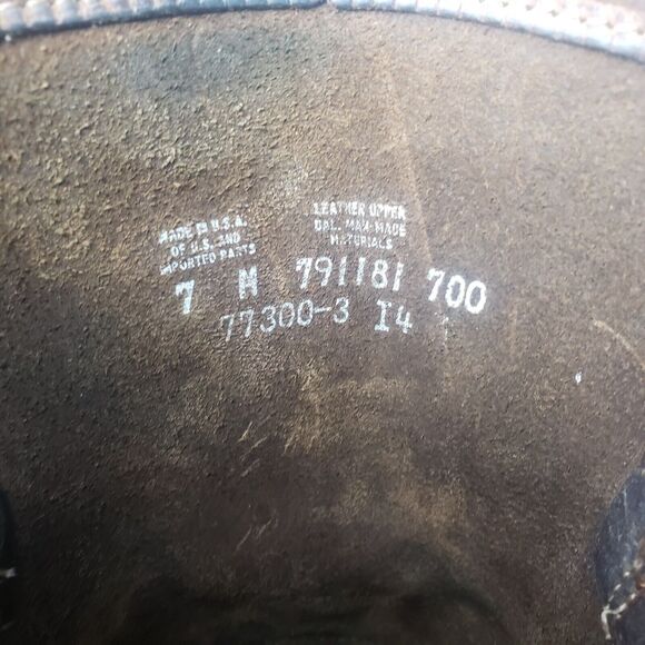 Frye Harness 12R Square Toe Moto Boots Womens 7M Smoke Brown Leather 77300 USA - Picture 11 of 16